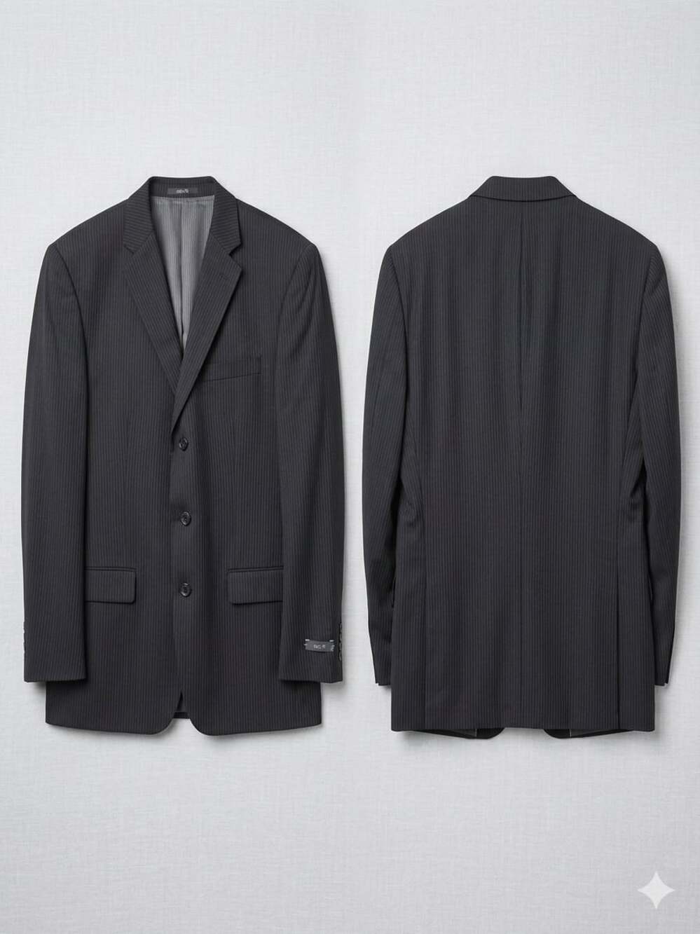 Apt. 9 Men's 44L 100% Pure New Wool Pinstripe Suit Separate Blazer Jacket NWT
